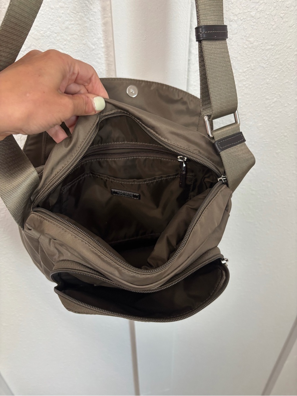 Tumi Women's Crossbody Bag in Olive Taupe - Picture 5 of 16